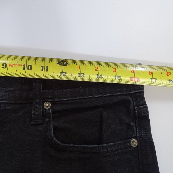 J Crew 484 Slim Black Skinny Jeans Men Size 32 x 34 Denim Zipper Fly Casual - Picture 10 of 14